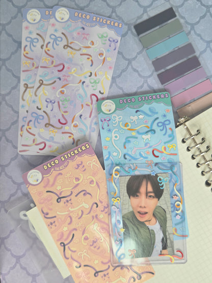Ribbon Deco Sticker Sheets
