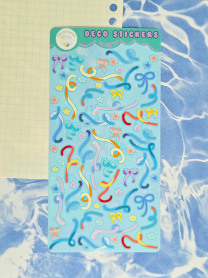Ribbon Deco Sticker Sheets