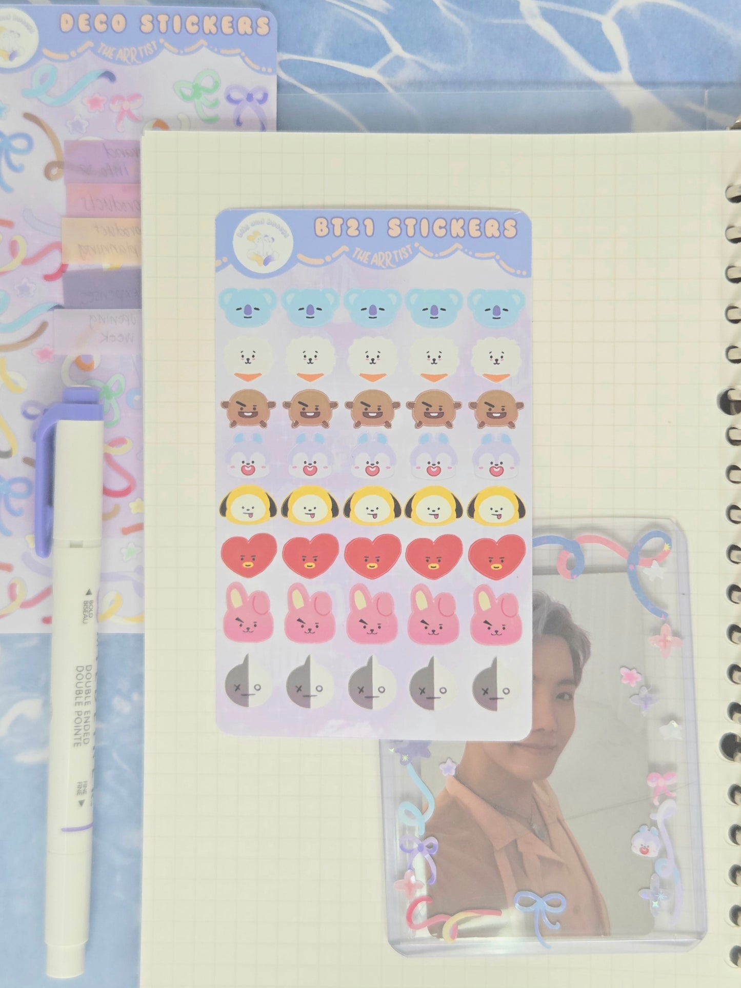 KPop Character Sticker Sheet
