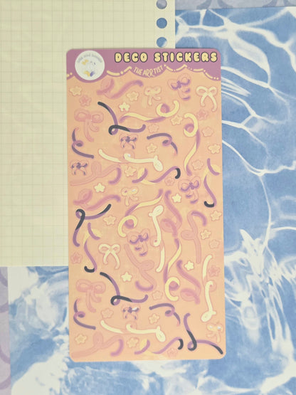 Ribbon Deco Sticker Sheets