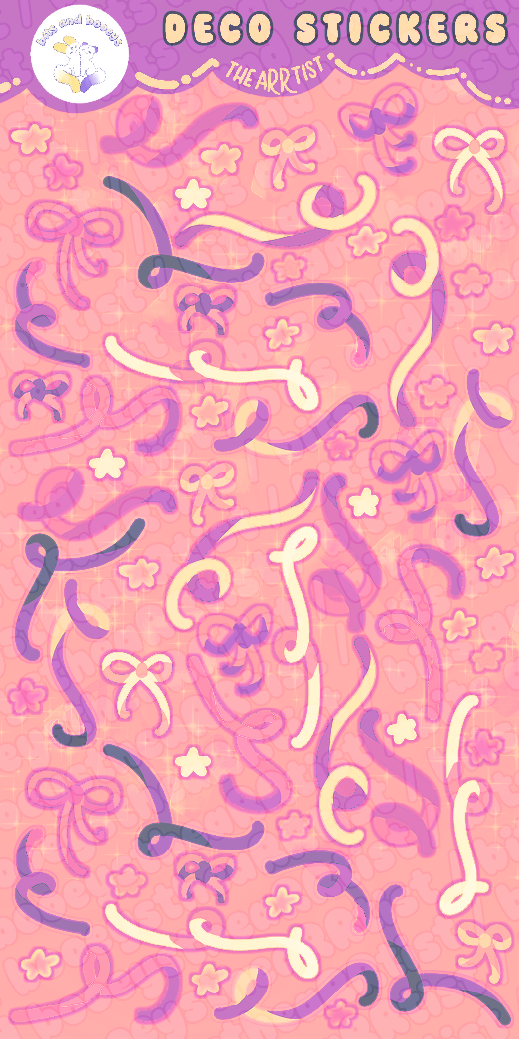 Ribbon Deco Sticker Sheets